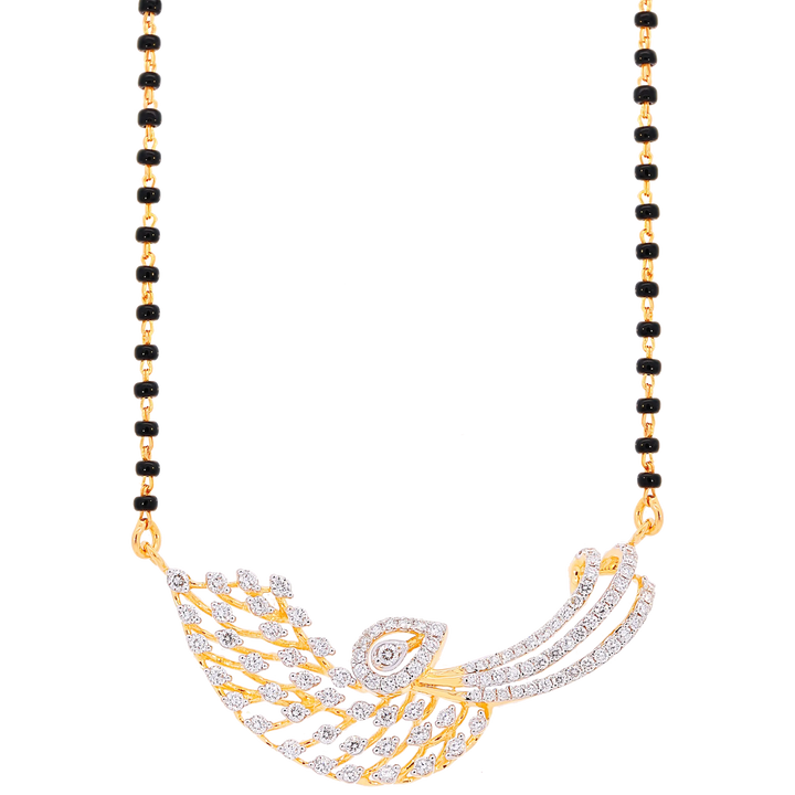1.21Ct VVS/EF Diamond Mangalsutra in 18K Gold