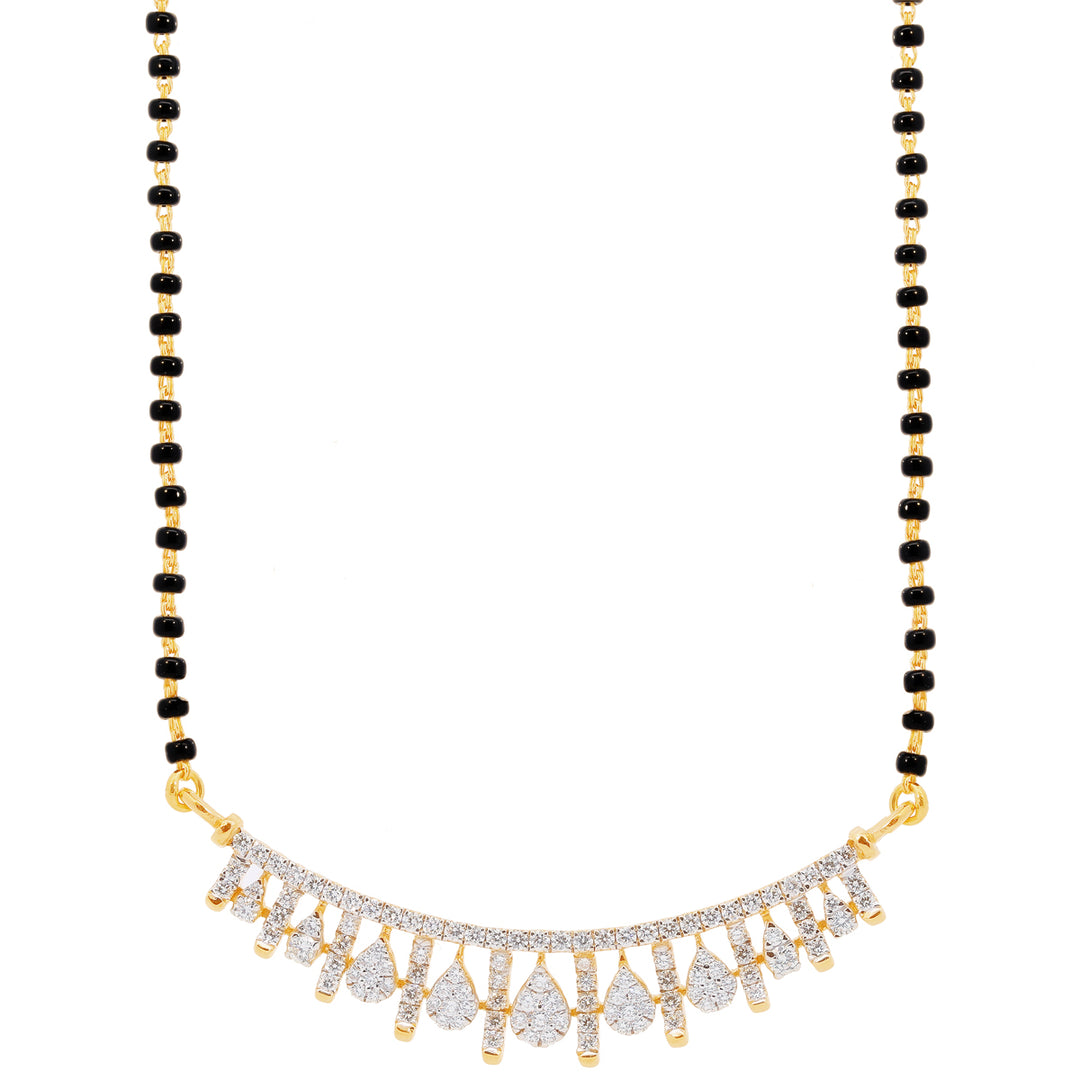 1.02Ct VVS/EF Diamond Mangalsutra in 18K Gold