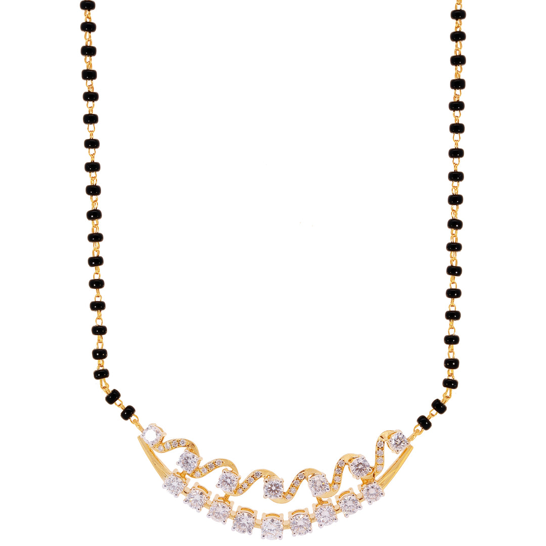 1.37Ct VS/GHI Diamond Mangalsutra in 18K Gold