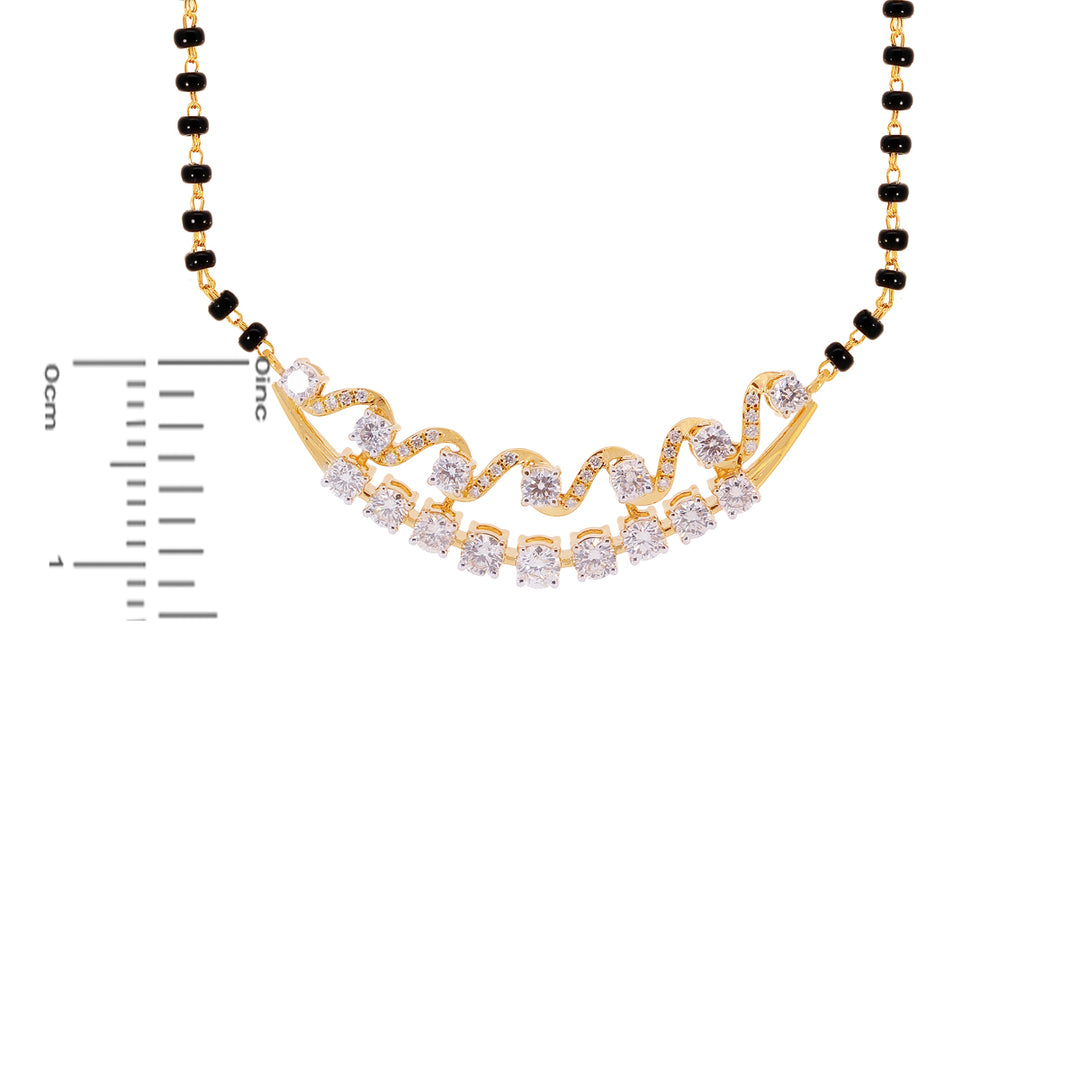 1.37Ct VS/GHI Diamond Mangalsutra in 18K Gold
