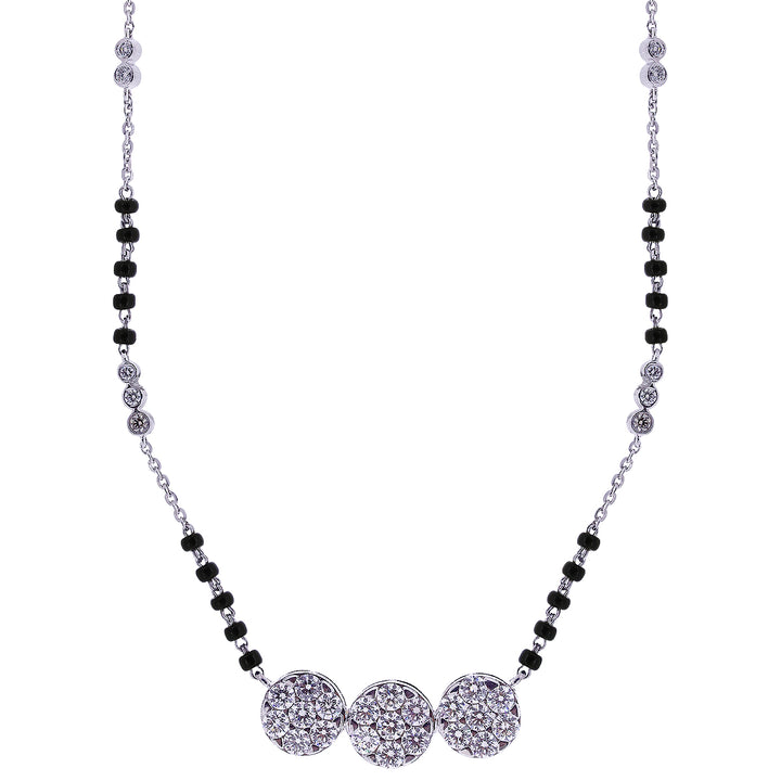 2.05Ct VVS/GH Diamond Mangalsutra in 18K White Gold