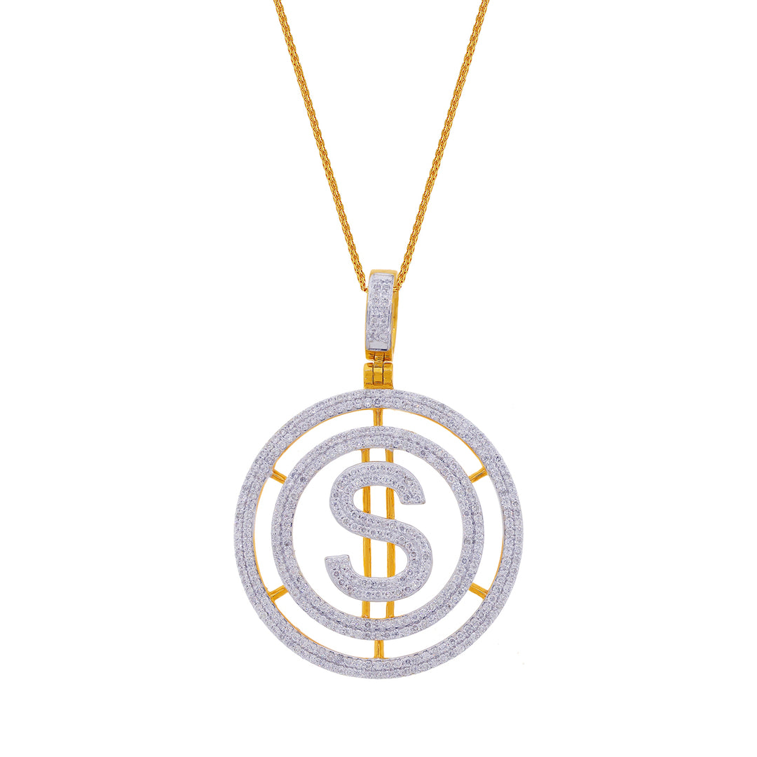 1.93Ct VS-SI/HI "$" Diamond Pendant in 18K Gold