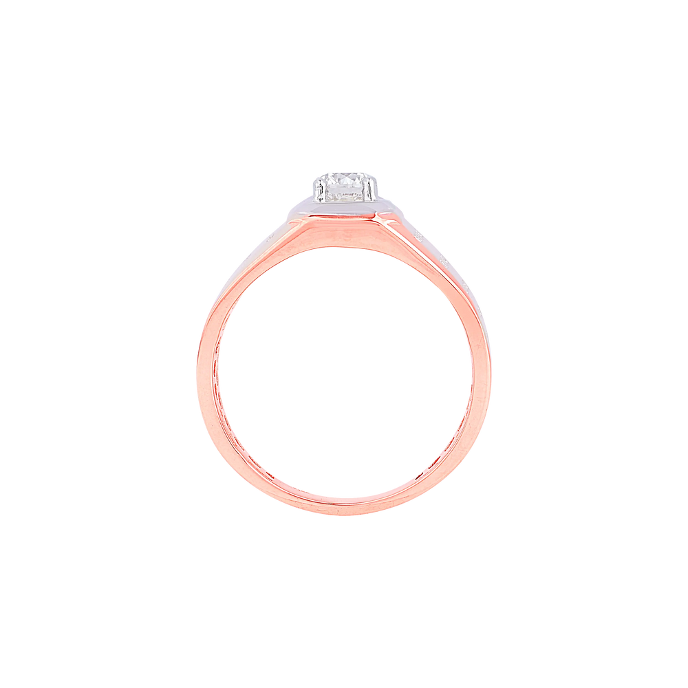0.51Ct VS1/I Solitaire Diamond Ring in 14K Rose Gold