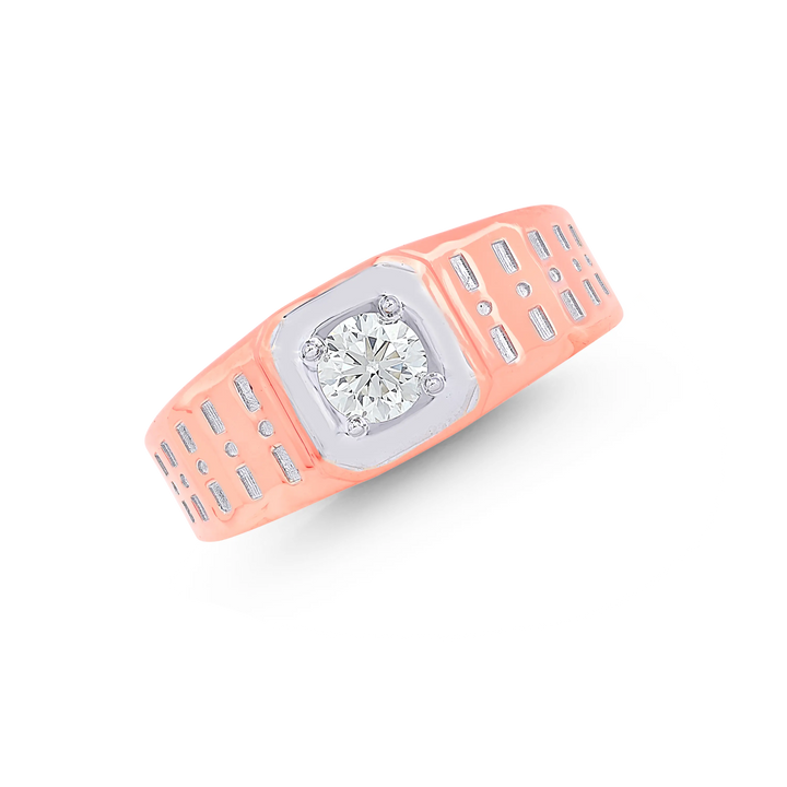 0.51Ct VS1/I Solitaire Diamond Ring in 14K Rose Gold