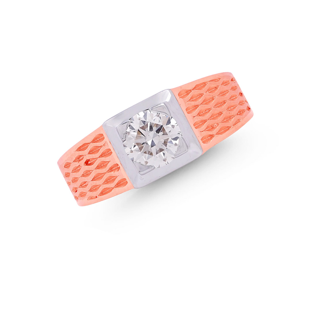 1.02CTW VS/JK Solitaire Diamond Ring in 14K Rose Gold