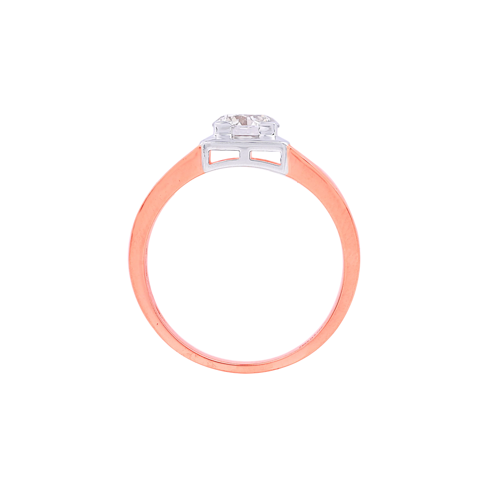 1.02CTW VS/JK Solitaire Diamond Ring in 14K Rose Gold