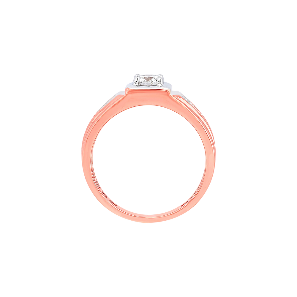 1.01Ct VS1/I Solitaire Diamond Ring in 14K Rose Gold
