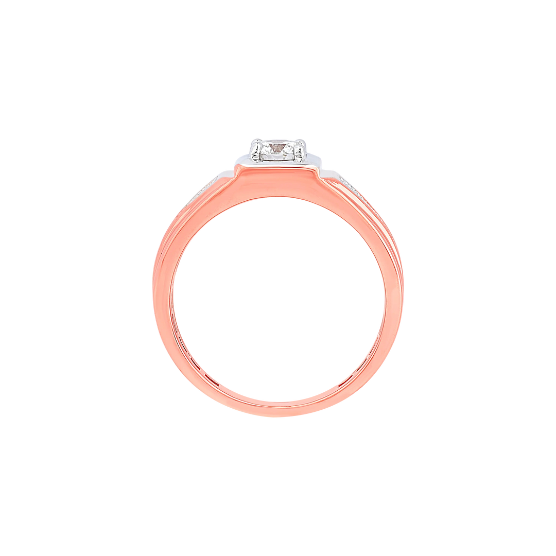 1.01Ct VS1/I Solitaire Diamond Ring in 14K Rose Gold