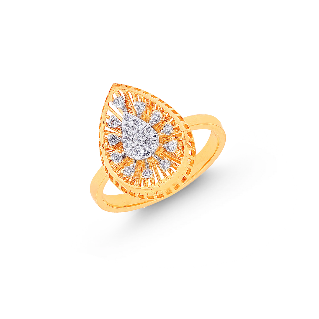 0.22Ct VVS/FG Diamond Ring in 18K Gold