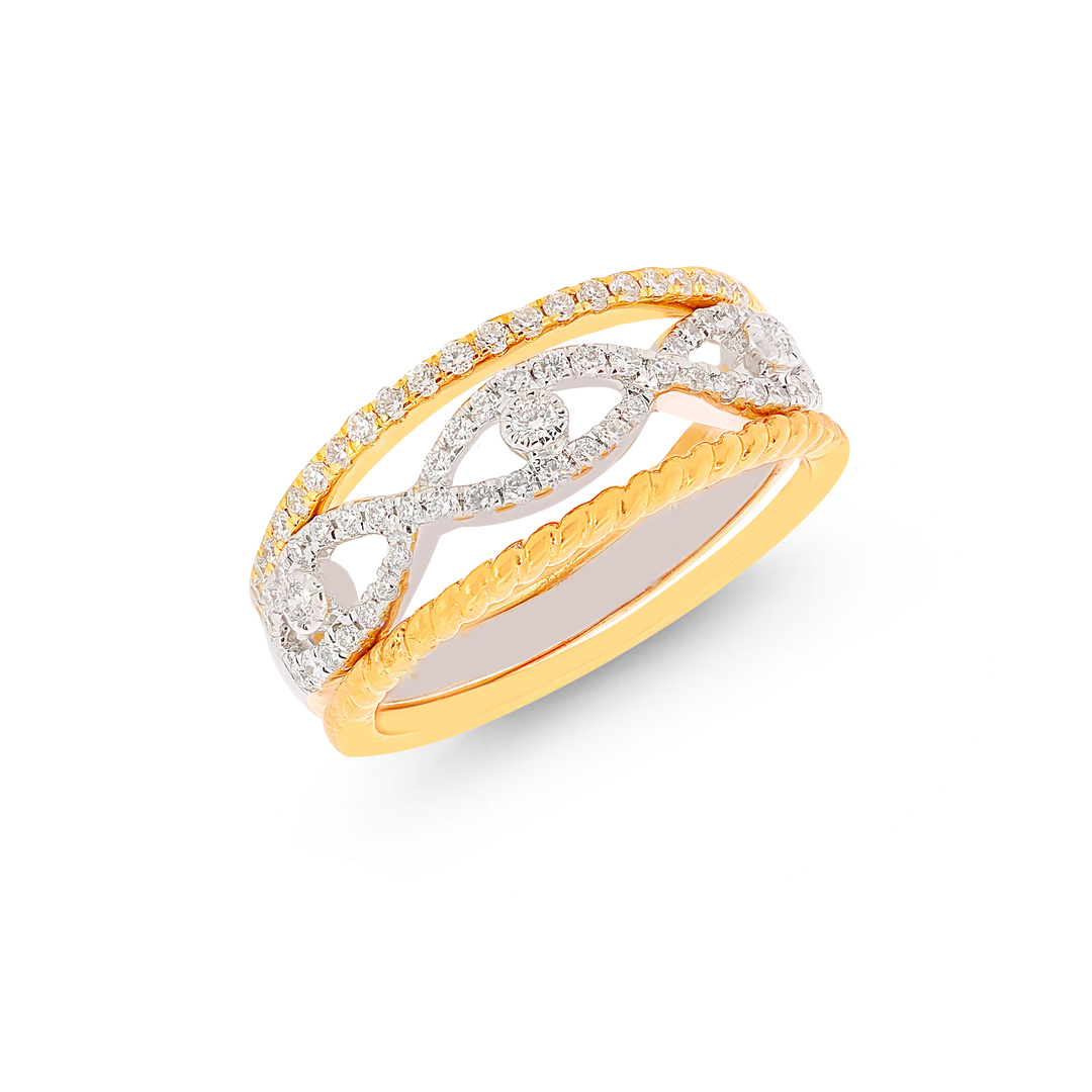 0.35Ct VVS/FG Diamond Ring in 18K Gold