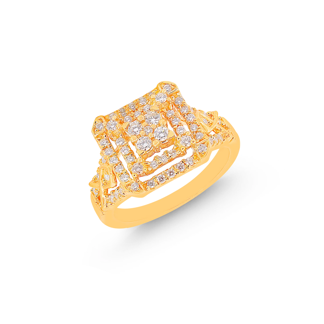 0.50Ct VVS/FG Diamond Ring in 18K Gold