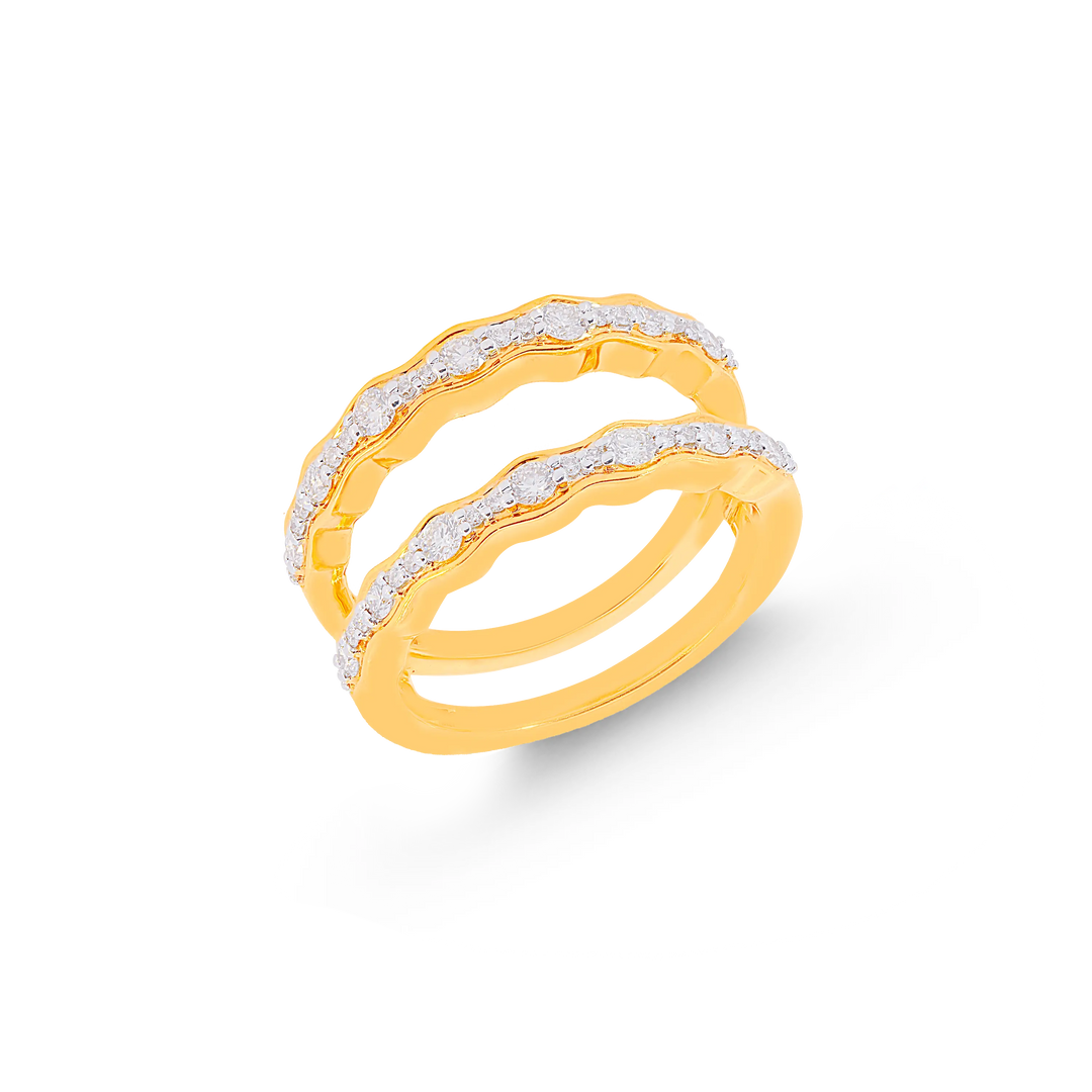 0.42Ct VVS/FG Diamond Ring in 18K Gold