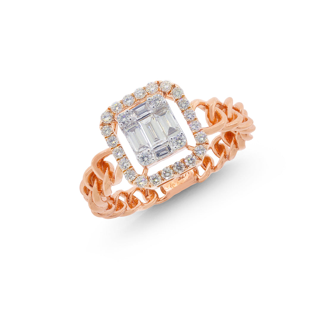 0.47Ct VVS/FG Diamond Ring in 18K Gold