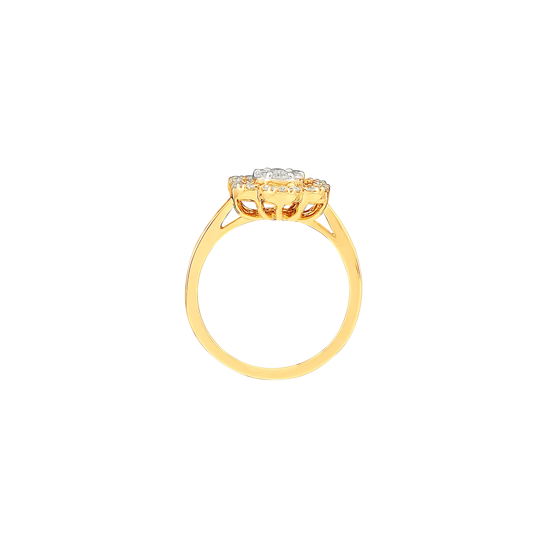 0.44Ct VVS/GH Diamond Ring in 18K Gold