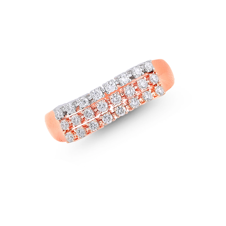 0.41Ct VVS/FG Diamond Ring in 18K Rose Gold