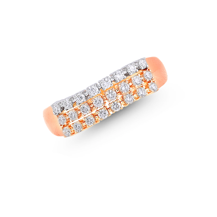 0.41Ct VVS/FG Diamond Ring in 18K Rose Gold