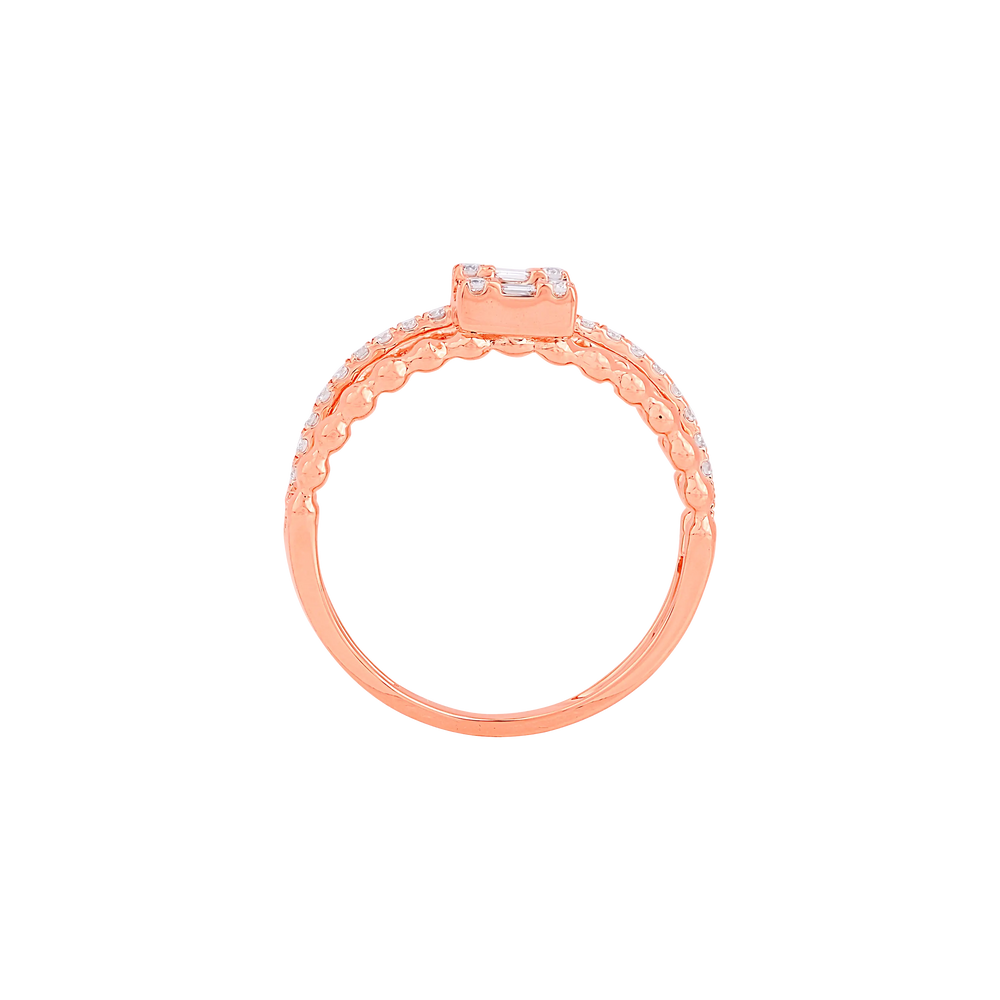 0.44Ct VS/GH Diamond Ring in 18K Rose Gold