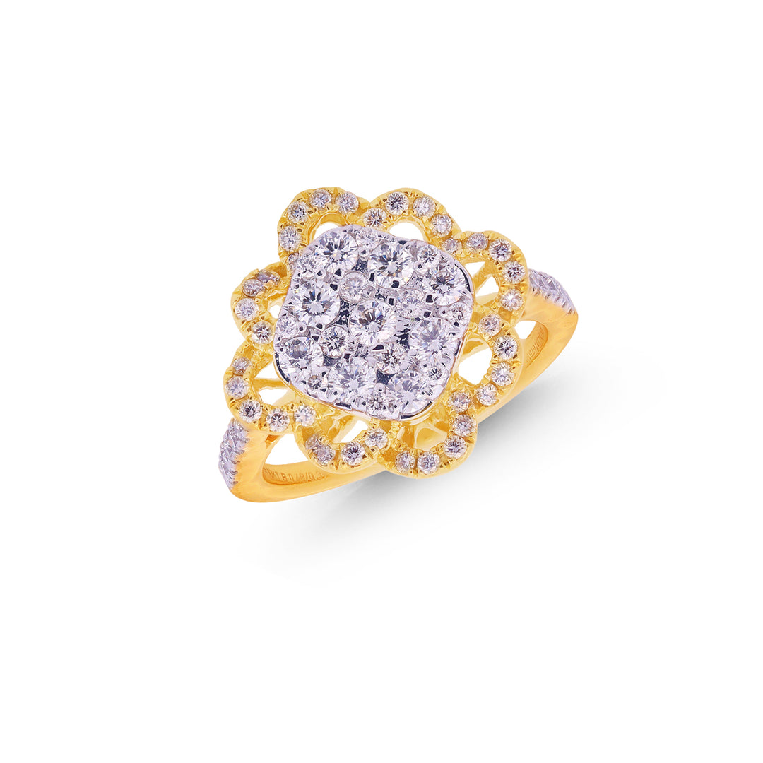 0.87Ct VS/GH Diamond Ring in 18K Gold