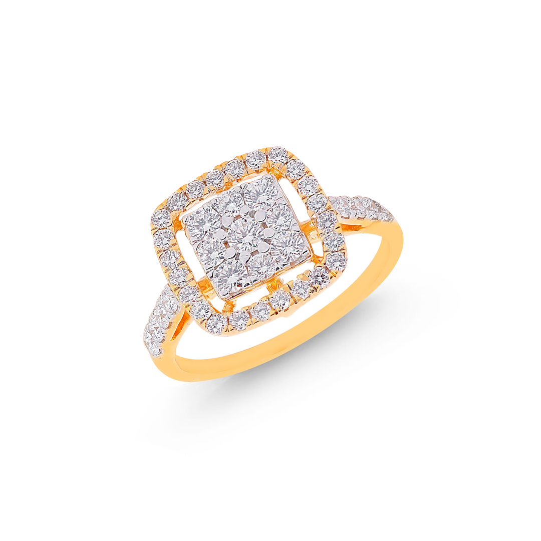 0.71Ct VVS/FG Diamond Ring in 18K Gold