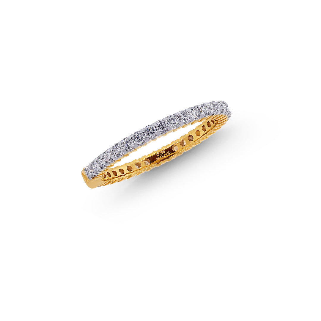 0.53Ct VVS/FG Diamond Band in 18K Gold