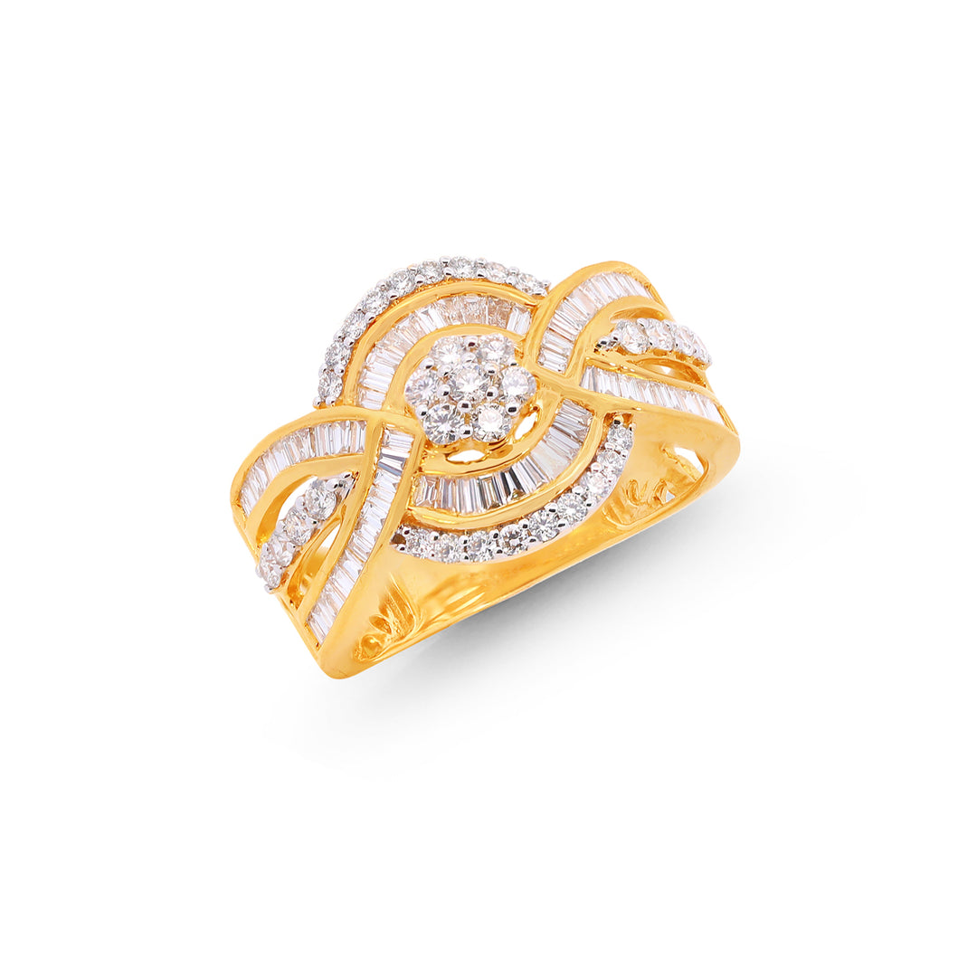 0.91Ct VVS/FG Diamond Ring in 18K Gold