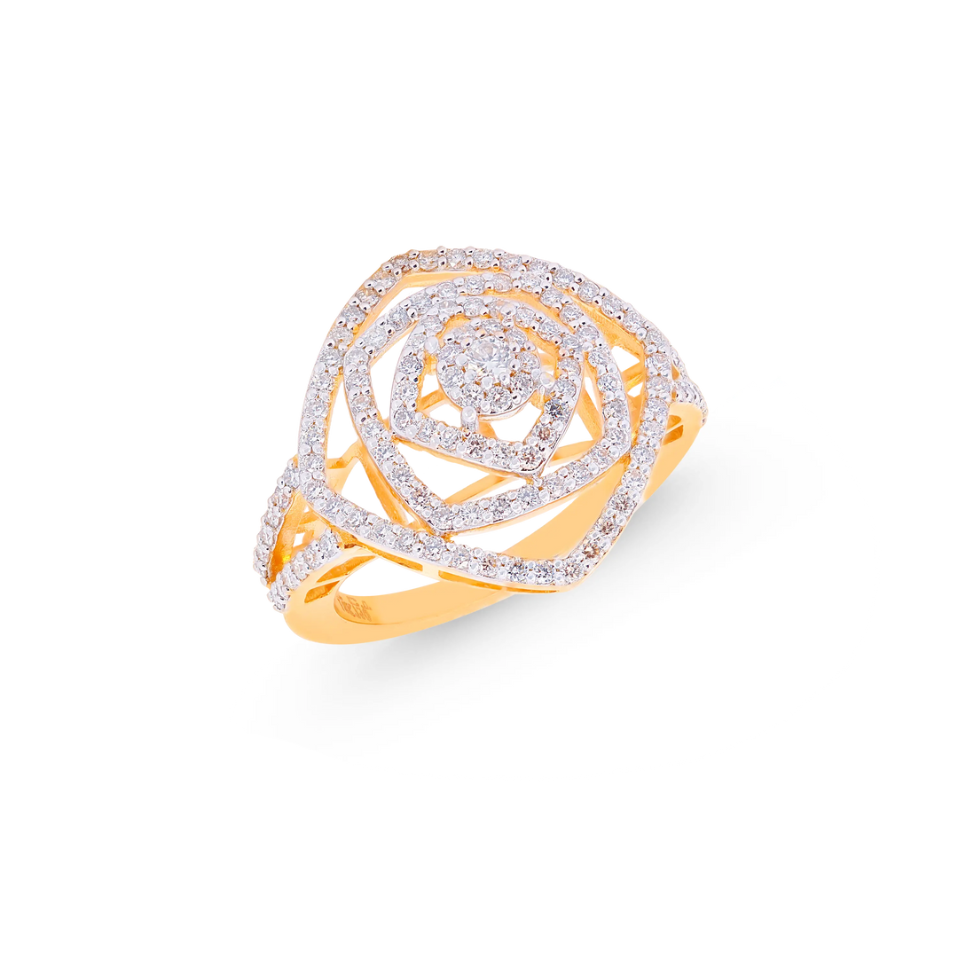 0.92Ct VS/GH Diamond Ring in 18K Gold