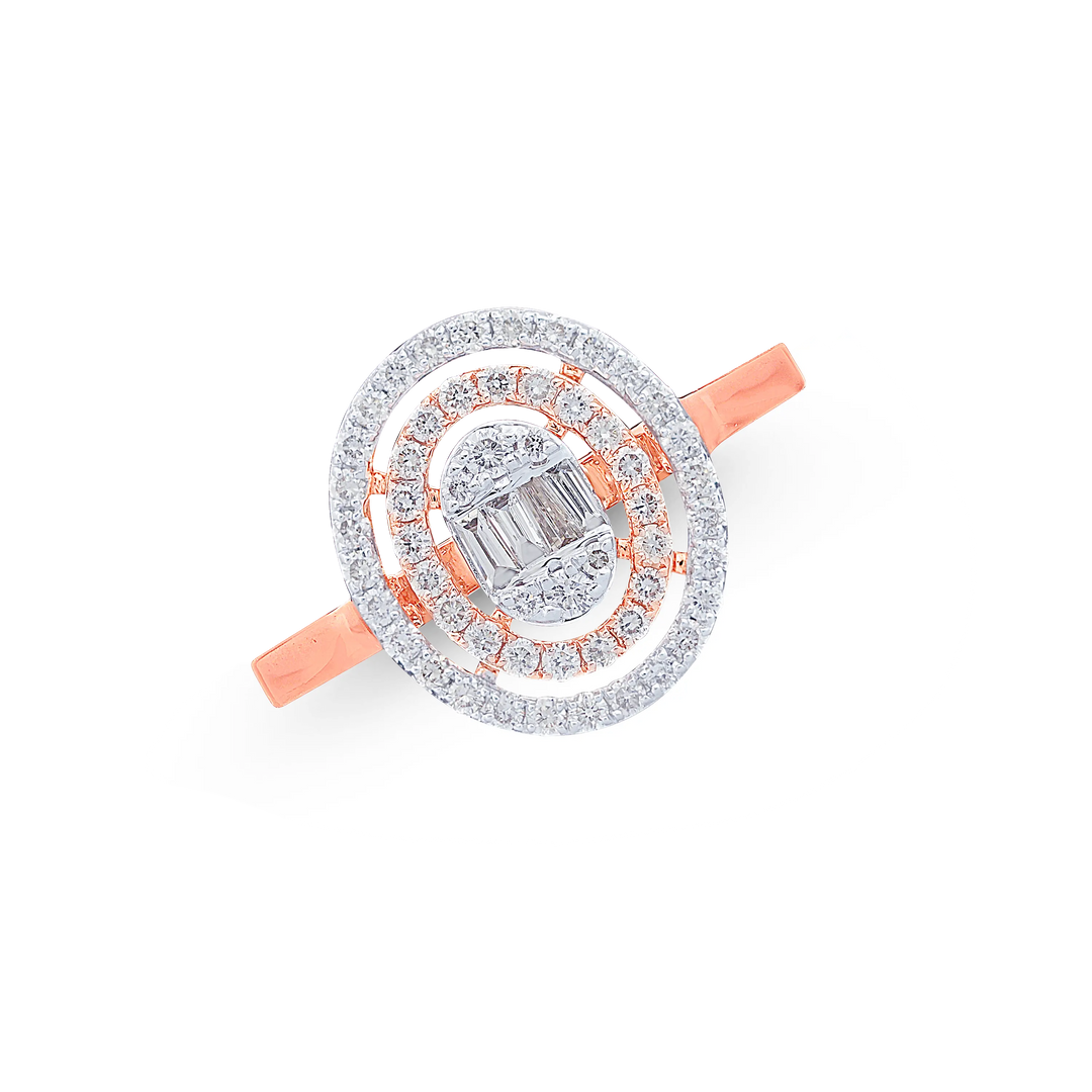 0.63CTW VS-SI/HI Diamond Ring in 14K Rose Gold