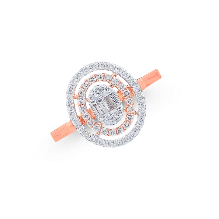 0.63CTW VS-SI/HI Diamond Ring in 14K Rose Gold