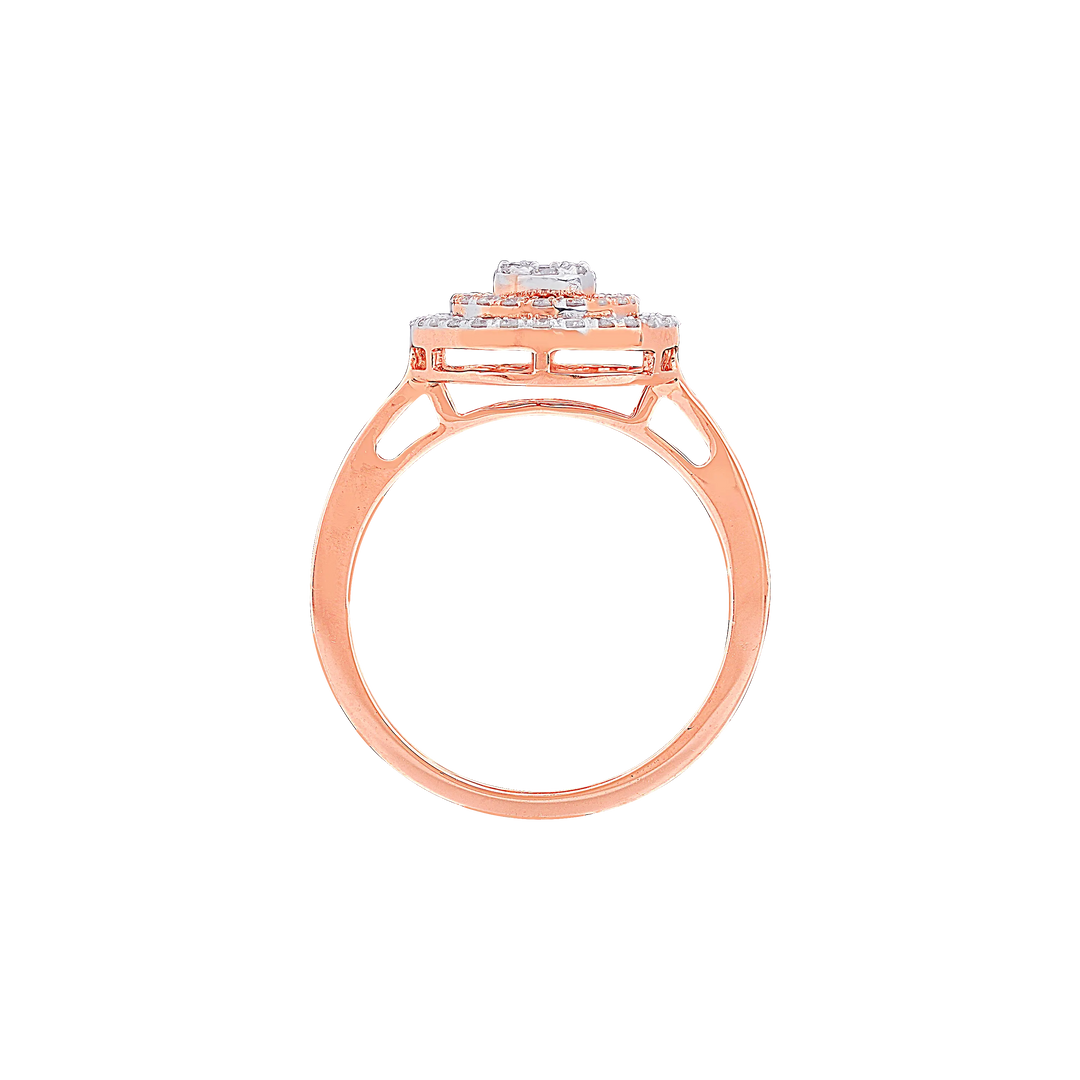 0.63CTW VS-SI/HI Diamond Ring in 14K Rose Gold