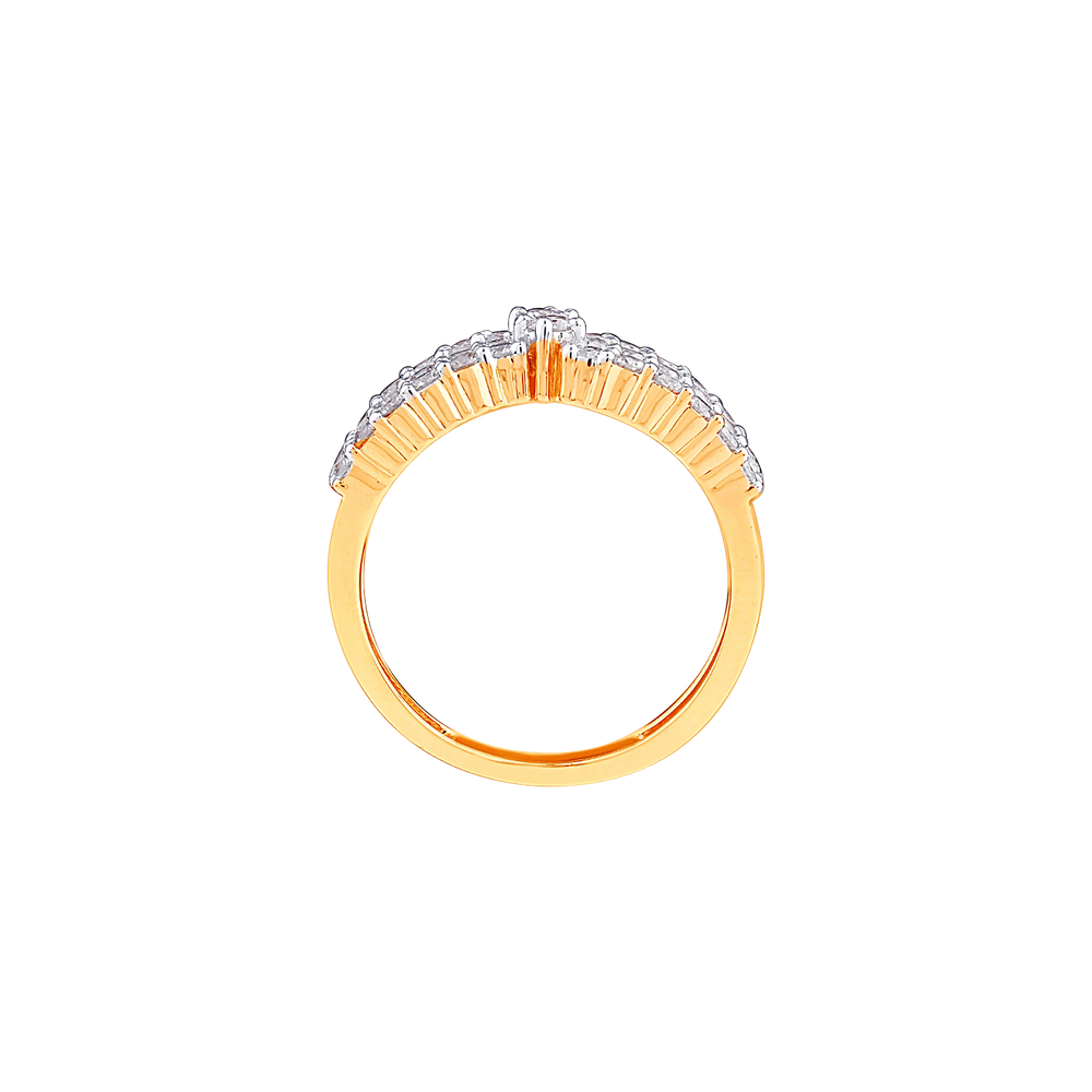 01.0Ct VVS-VS/GH Diamond Ring in 18K Gold