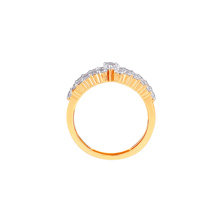 01.0Ct VVS-VS/GH Diamond Ring in 18K Gold