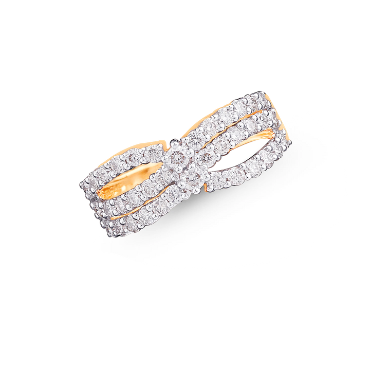 01.0Ct VVS-VS/GH Diamond Ring in 18K Gold
