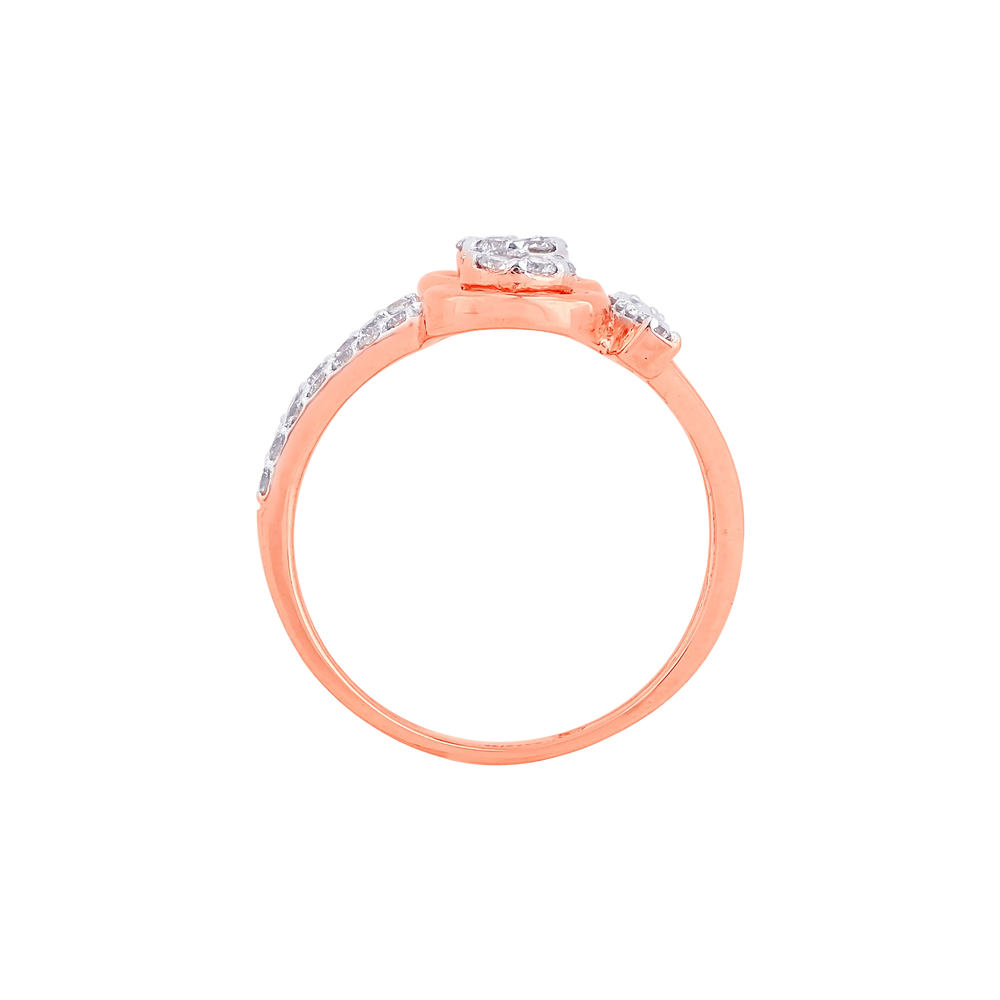 0.63Ct VS-SI/HI Diamond Ring in 14K Rose Gold