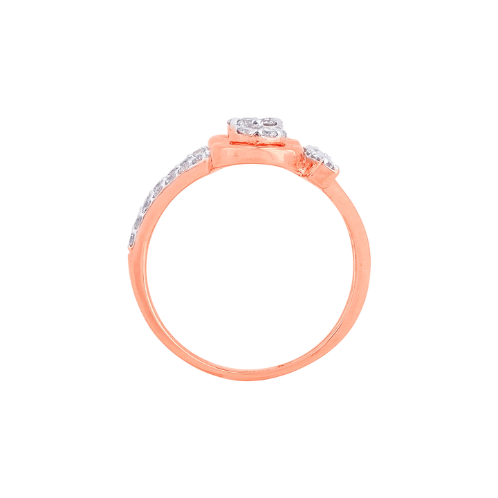 0.63Ct VS-SI/HI Diamond Ring in 14K Rose Gold
