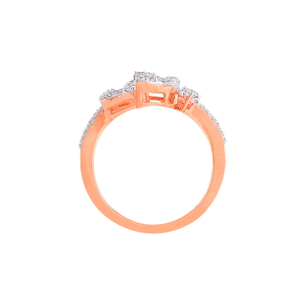 0.72CTW SI/IJ Diamond Ring in 14K Rose Gold