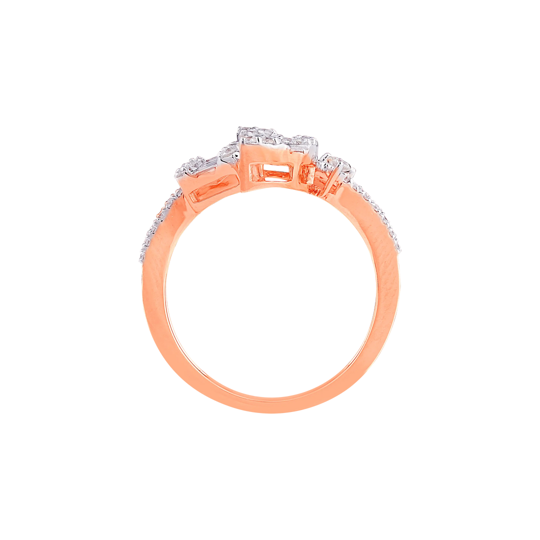 0.72CTW SI/IJ Diamond Ring in 14K Rose Gold