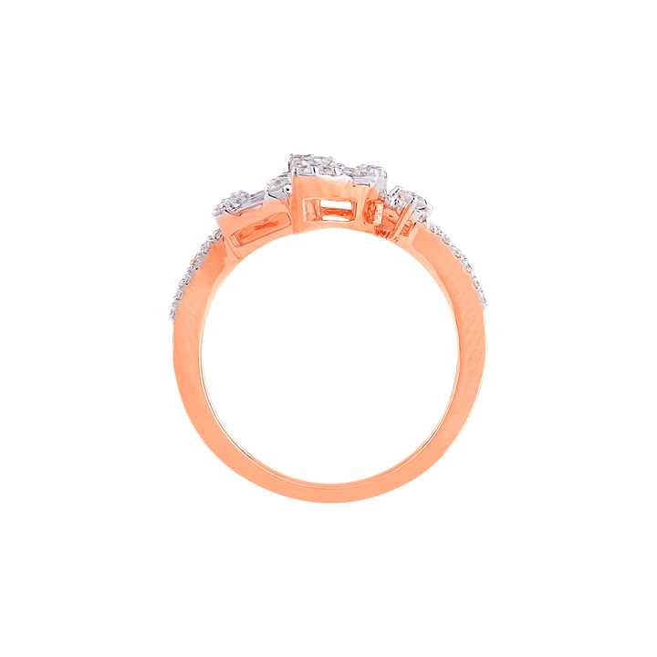 0.72CTW SI/IJ Diamond Ring in 14K Rose Gold