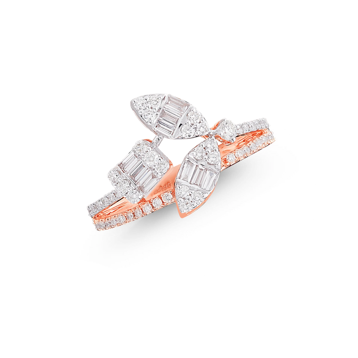 0.72CTW SI/IJ Diamond Ring in 14K Rose Gold