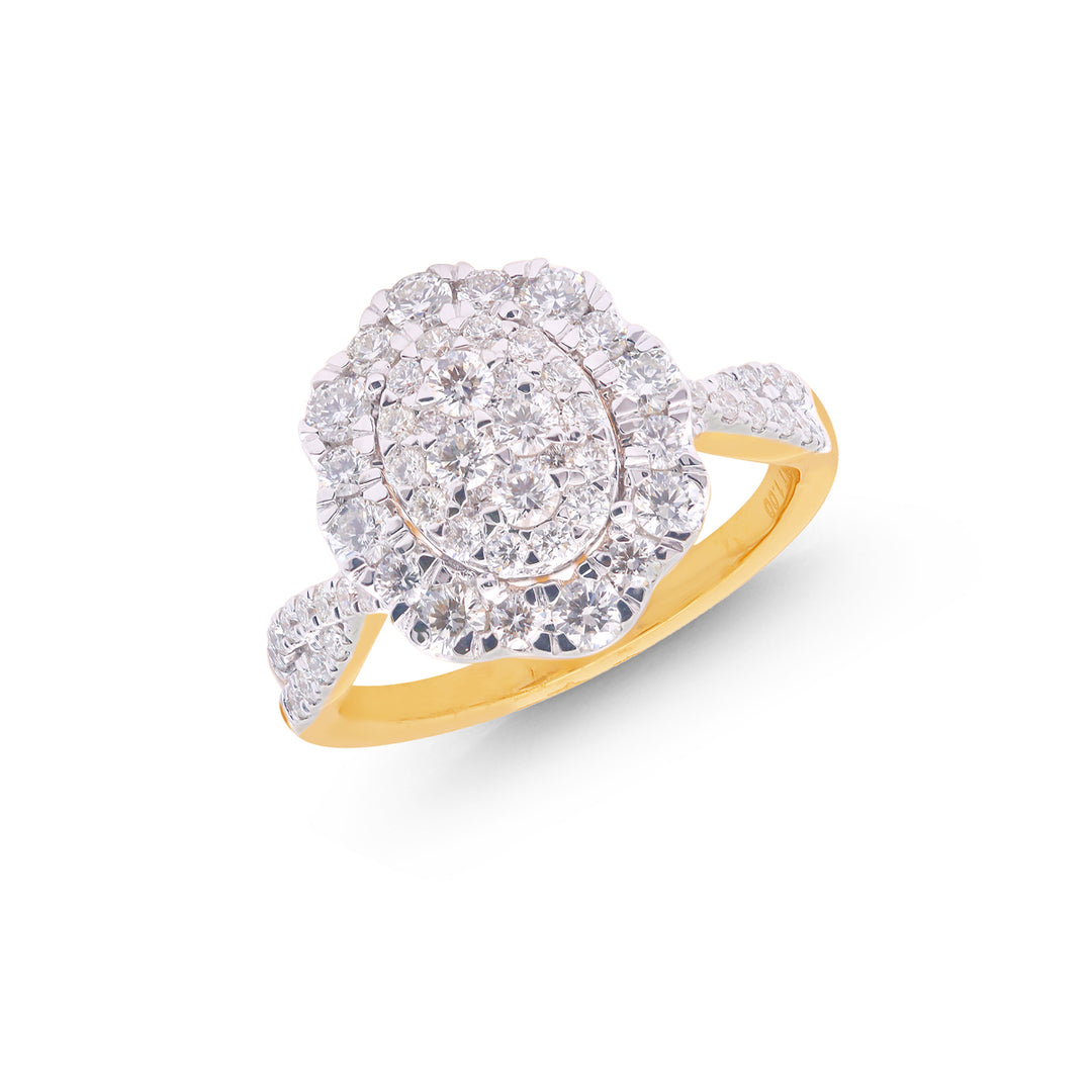 1.00Ct VVS/FG Diamond Ring in 18K Gold