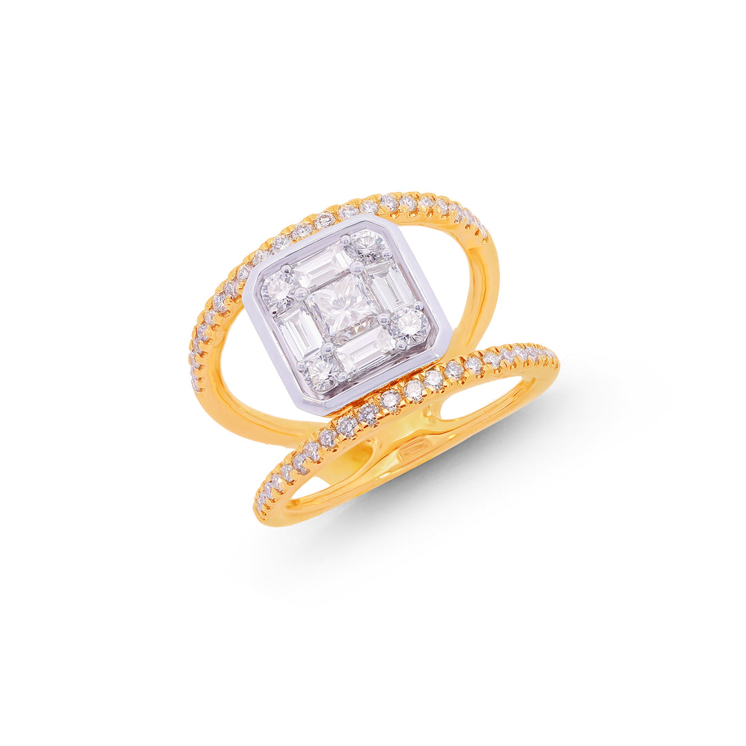 1.17Ct VVS/FG Diamond Ring in 18K Gold