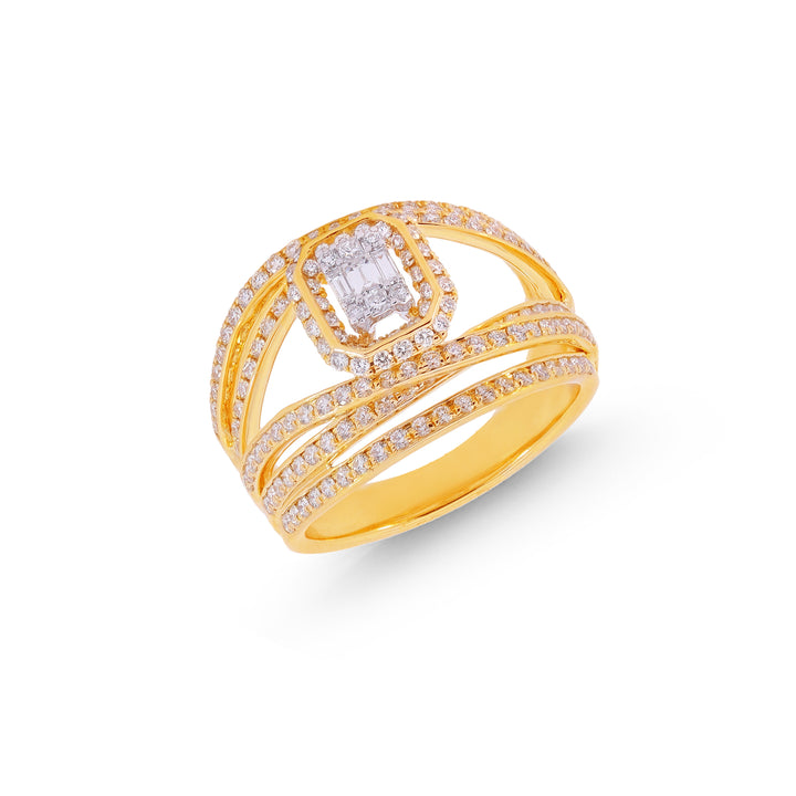 1.06Ct VVS/FG Diamond Ring in 18K Gold