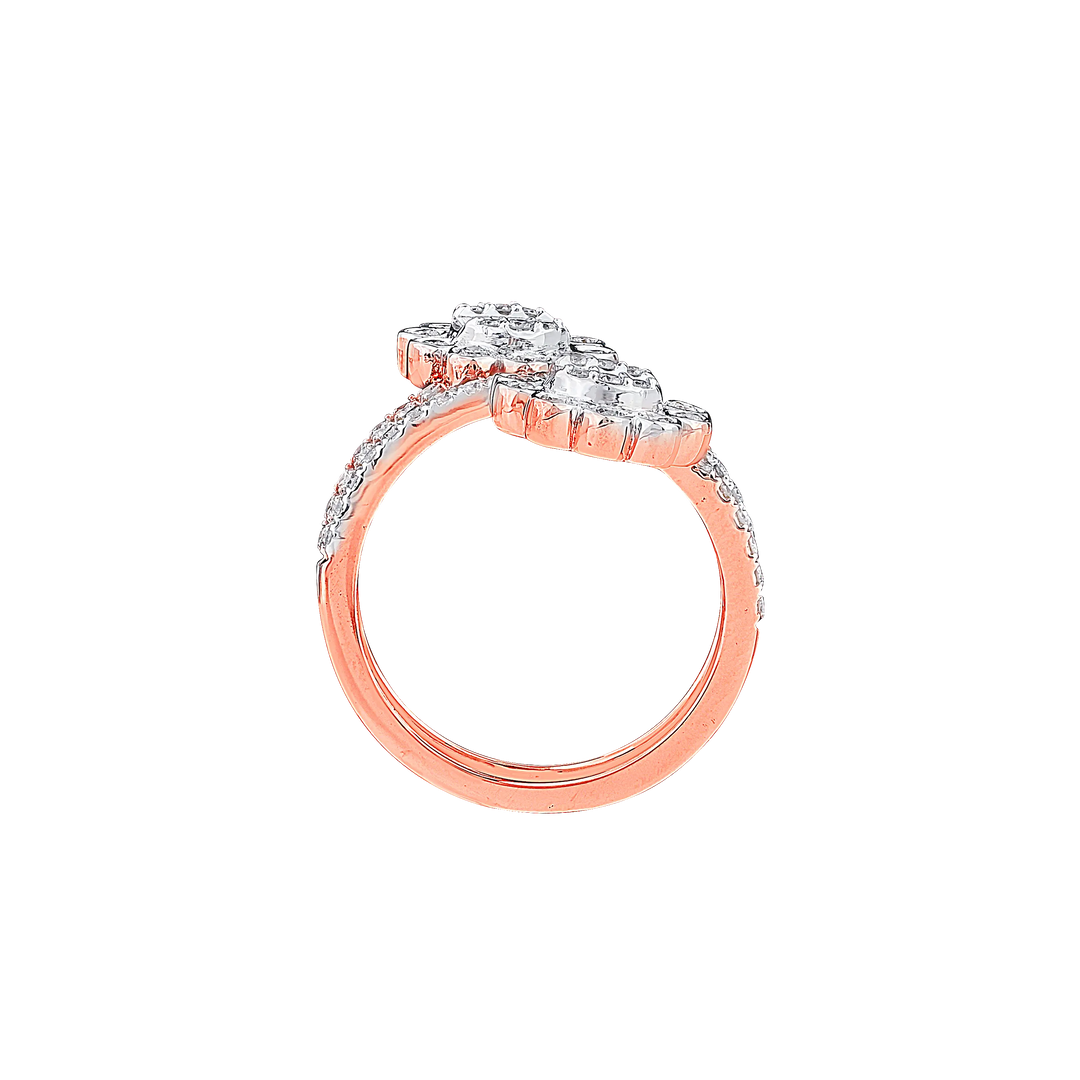 1.07CTW VS-SI/IJ  Diamond Ring in 14K Rose Gold