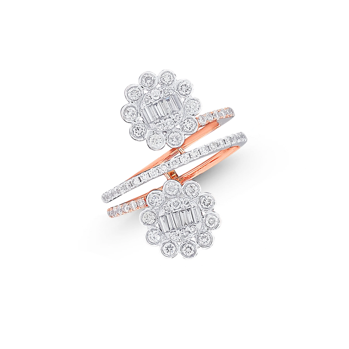 1.07CTW VS-SI/IJ  Diamond Ring in 14K Rose Gold