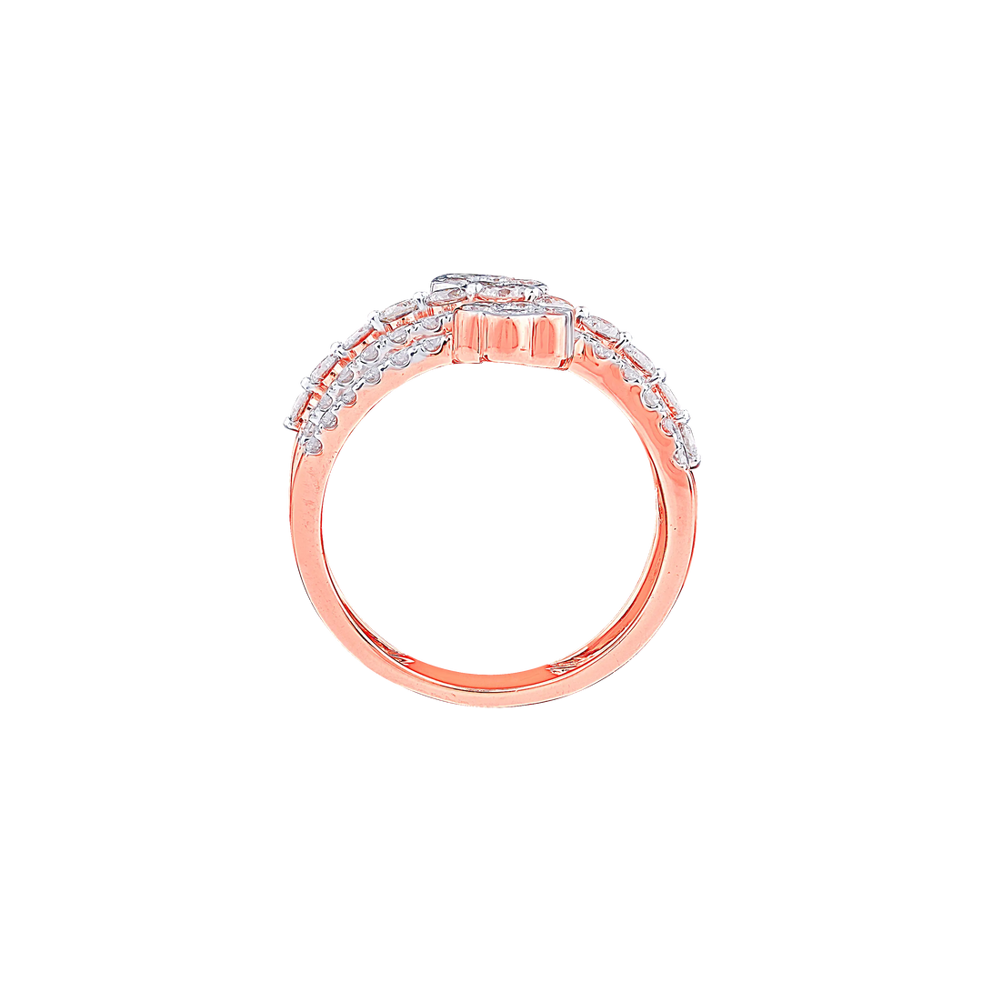 1.34CTW VS-SI/IJ  Diamond Ring in 14K Rose Gold