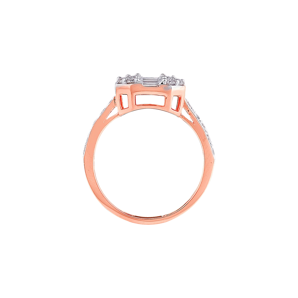1.28CTW SI/IJ Diamond Ring in 14K Rose Gold