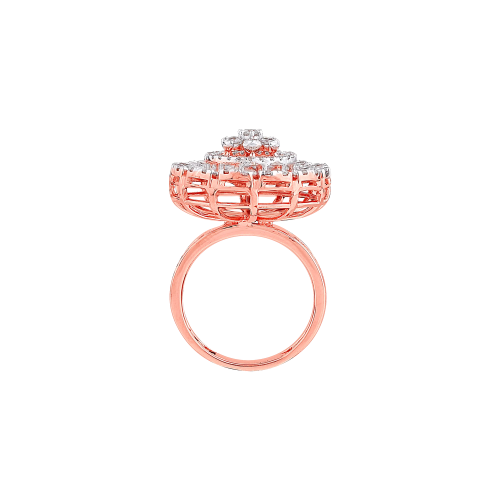 1.47Ct VS/GH Diamond Ring in 14K Rose Gold