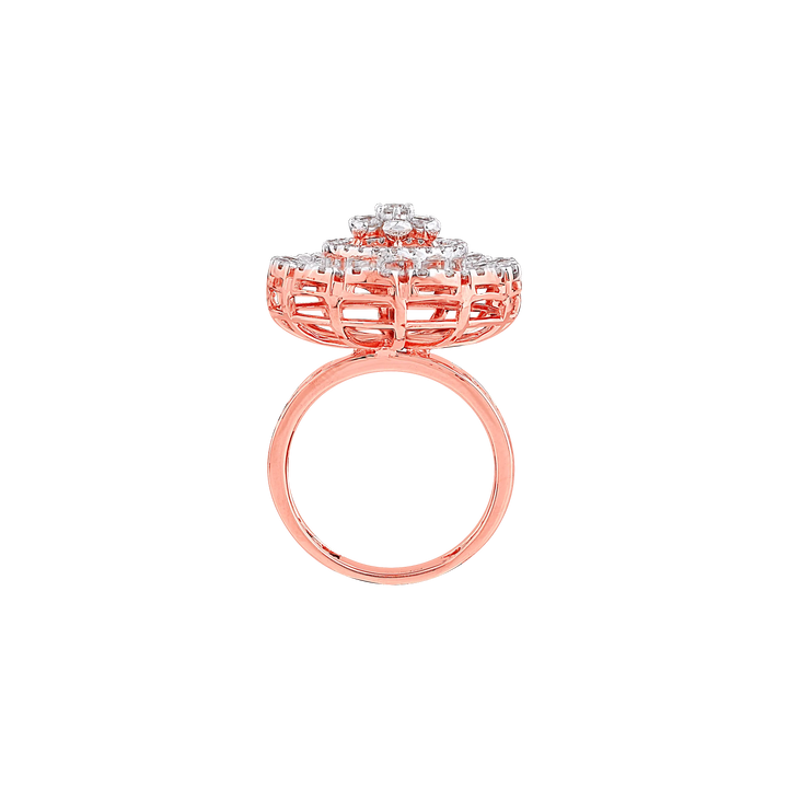 1.47Ct VS/GH Diamond Ring in 14K Rose Gold