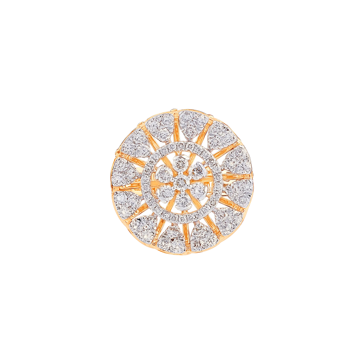 1.47Ct VS/GH Diamond Ring in 14K Rose Gold