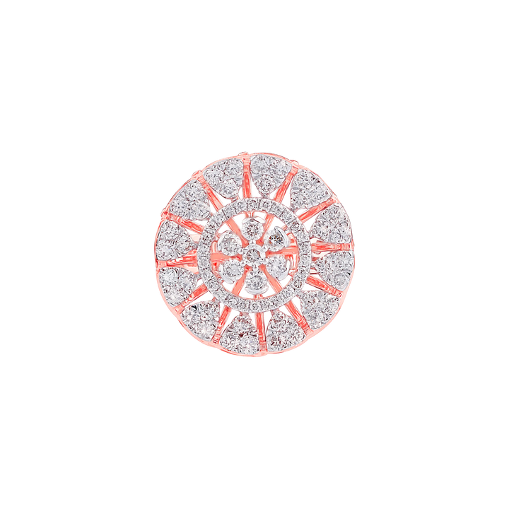 1.47Ct VS/GH Diamond Ring in 14K Rose Gold