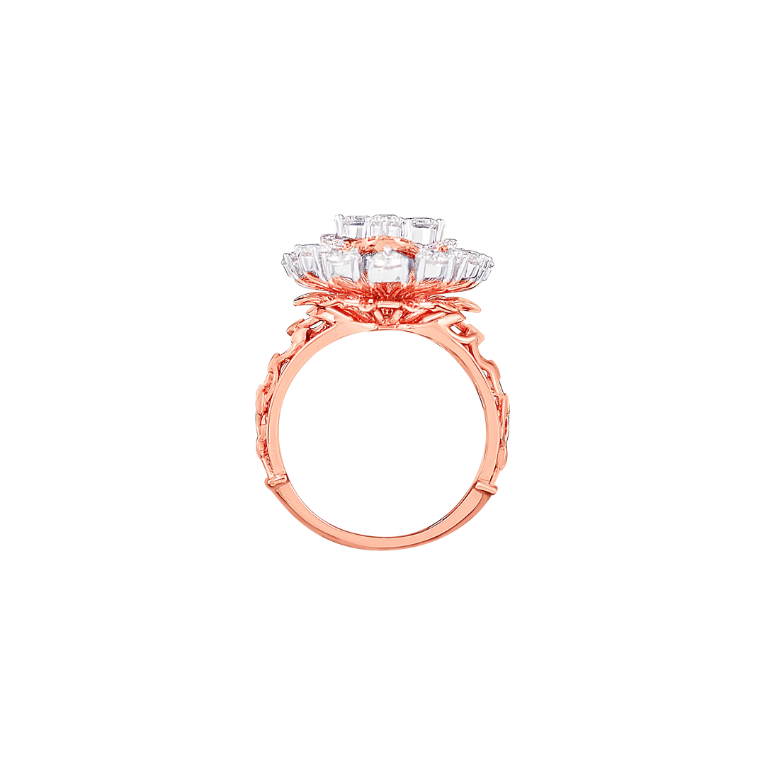 1.52Ct VS-SI/HI Diamond Ring in 14K Rose Gold